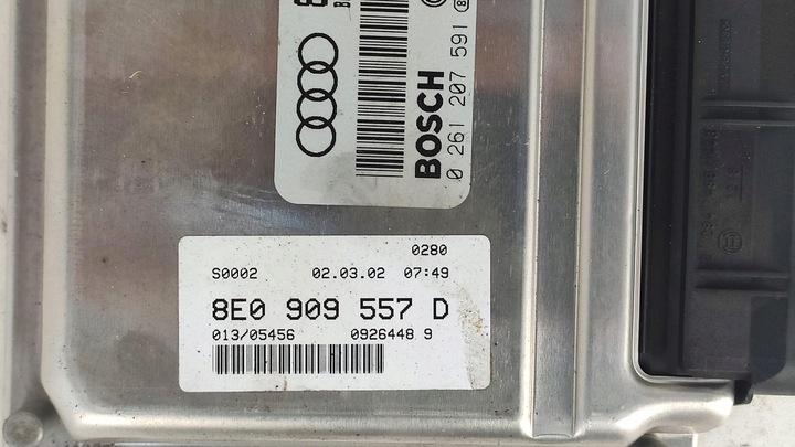 фото №5, Audi a4 b6 блок керування двигуна 8e0909057 0261207591