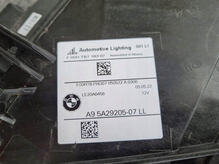 фото №14, Bmw x3 x4 g01 g02 рестайлінг lci лампи перед повний led адаптивний тінь line чорні