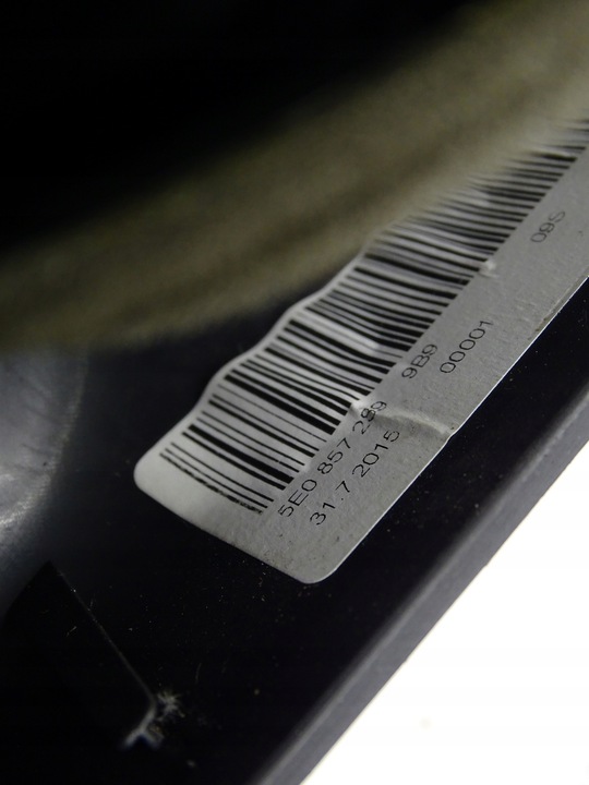 фото №8, Решітка повітропровід впуск корпус тунелю зад задній 5e0857289 skoda octavia iii