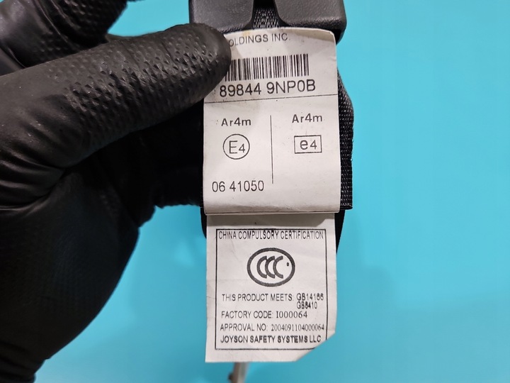 фото №8, Pas безопасности зад правый 3 ряд infiniti qx60 12- 898449np0b