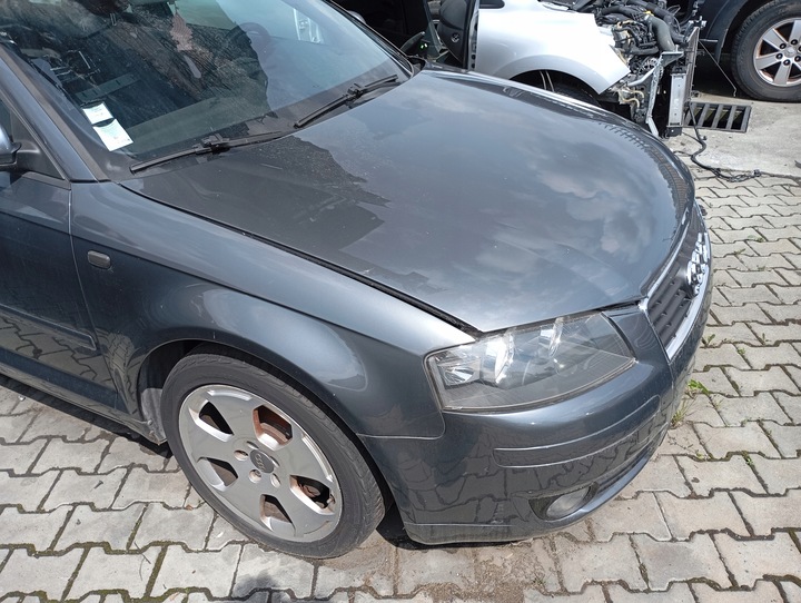 фото №11, Audi a3 8p 03- перед бампер крыло капот лампа pas переднее радиатор lx7z