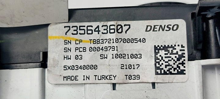 фото №7, Панель климат-контроля 735643607 fiat tipo ii