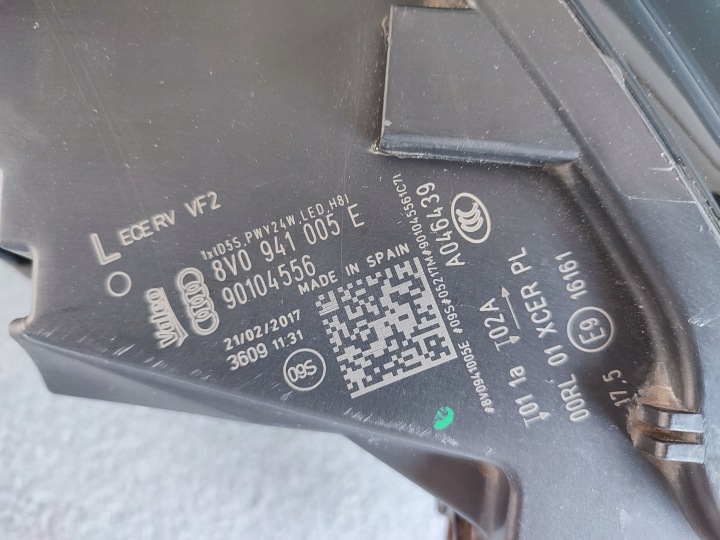 фото №12, Audi a3 8v0 фара передняя левая ксенон led 8v0941005e