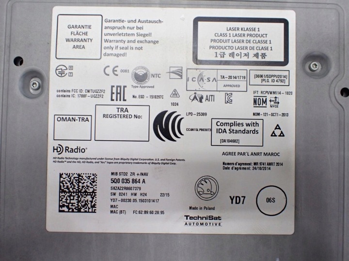 фото №11, Магнитола магнитола навигация заводская европа 5ja919604a 5q0035864a skoda rapid 15r