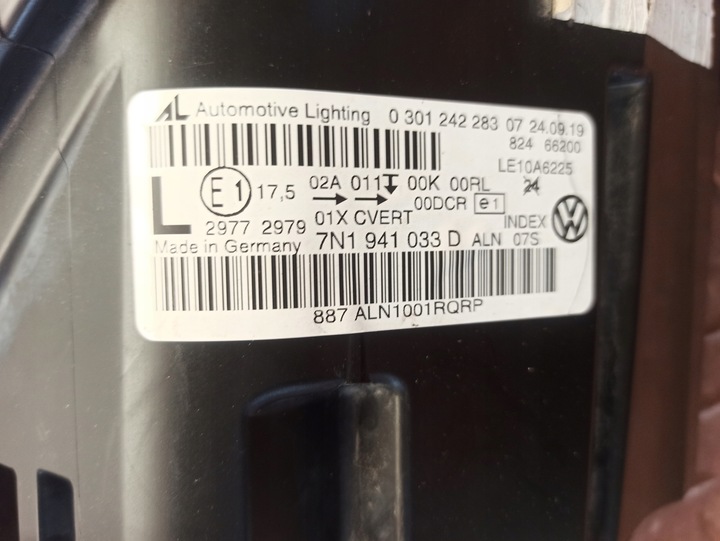 фото №10, Vw sharan bi ксенон led демонтаж wl перед красивая европа лампа левая