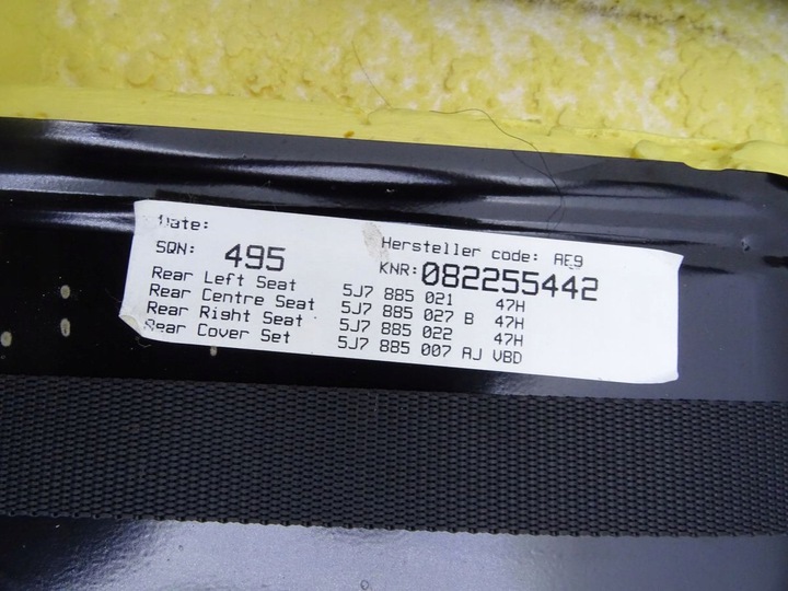 фото №8, Skoda roomster 06-15 диван зад комплектная welurowa 5j7885021 5j7885027