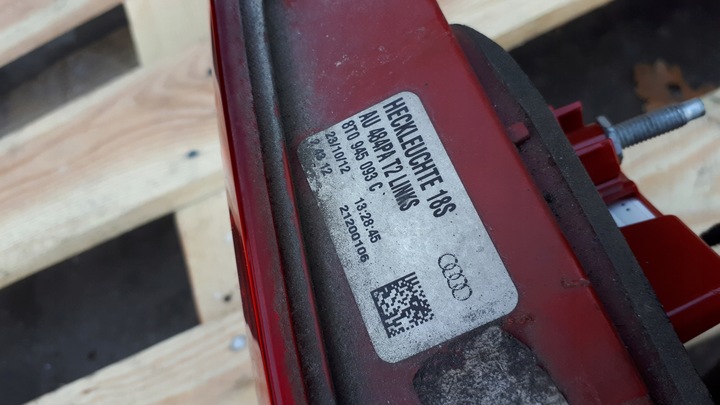 фото №5, A5 8t рестайлінг лампа ліва лівий зад w кришка багажника led