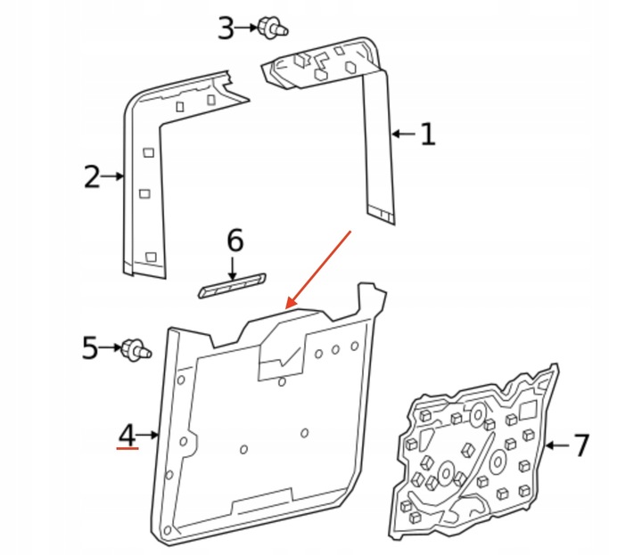 фото №13, Новая оригинальная обивка задних дверь mercedes g-kl w463 a46374003019k21