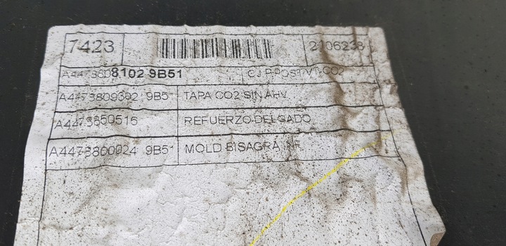 фото №13, Mercedes vito iii 3 w447 a447 14- бампер зад задній pdc довгий структура