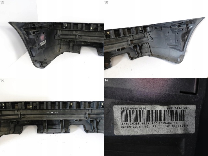 фото №14, Bmw m3 e46 m-power 99-07 бампер спойлер дифузор зад 4xpdc