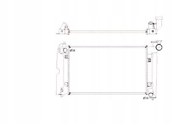 фото №15, Радіаторів води toyota avensis 01- nrf 53397 радіаторів, система охолодження