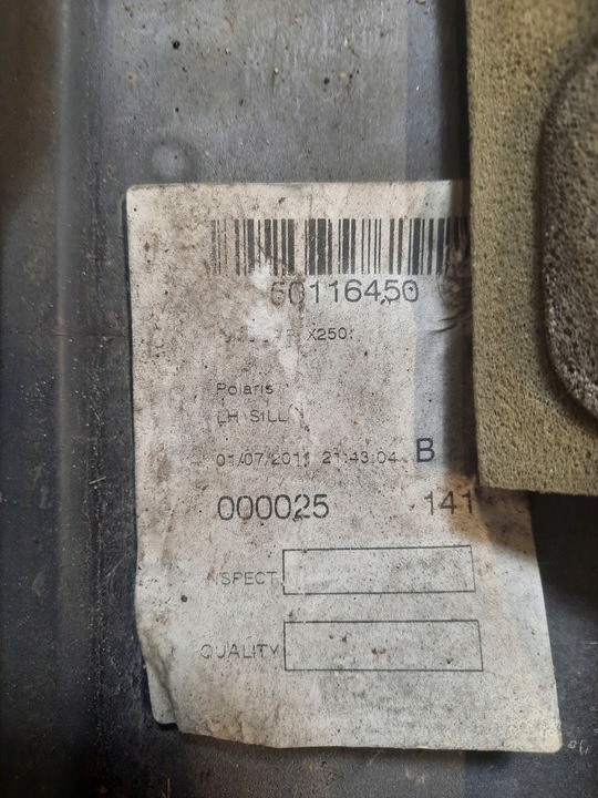 фото №6, Планка накладка порогова ліва jaguar xf x250 рестайлінг ner