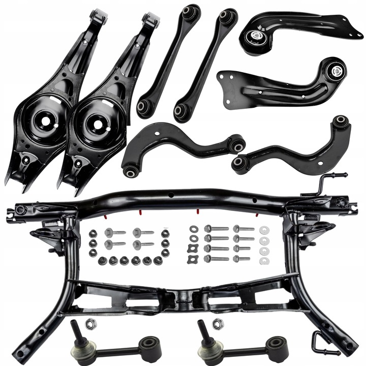 фото №1, Рама підвішування зад балка важіль x8 szt важелі зад skoda octavia ii гвинти