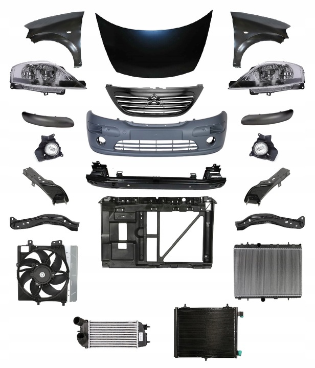 фото №1, Citroen c3 02-05 перед капот бампер крыло лампа