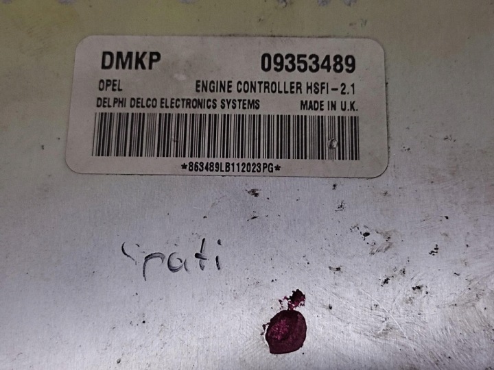 фото №5, Opel astra g блок керування двигуном (ecu) 09353489