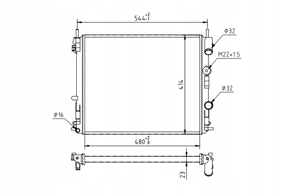 фото №2, Радіаторів clio ii 1.2 8v 99-01 з клімат hart