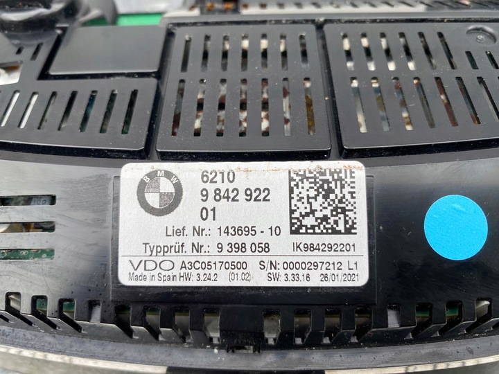 фото №5, Bmw x3 g01 спідометр  прилади 9842922