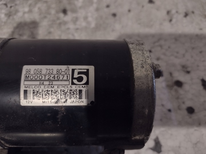 фото №5, Стартер peugeot оригинальный номер 9805873380 m000t24671