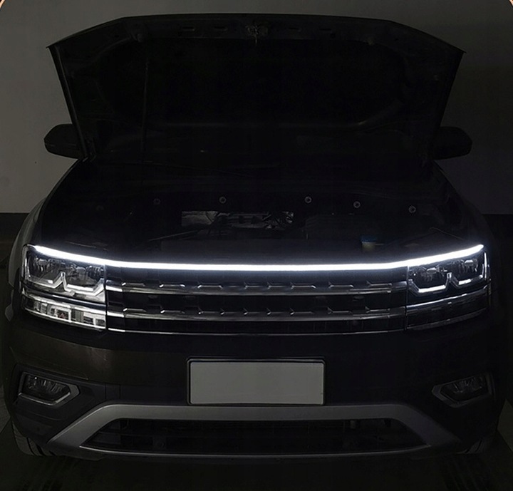 фото №5, Гнучкі світла денні pod капот drl led стрічка стрічка капот wow 180cm