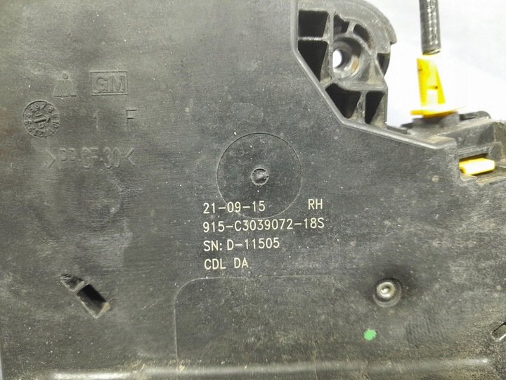 фото №5, Opel astra k замок двері перед праві 4 pin eu 915-c3039072