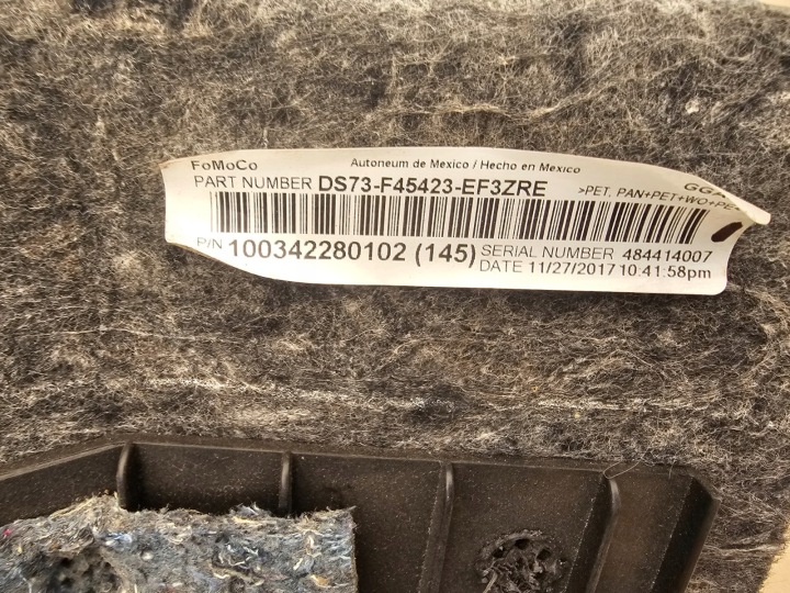 фото №9, Ford fusion 13- защита акумулятора багажника гибрид ds73-f45423-ef usa