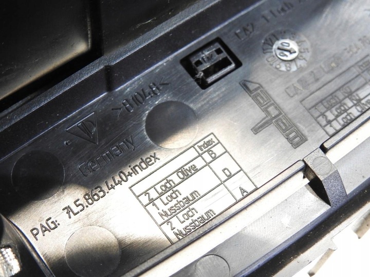 фото №7, Панель кнопки підігріву сидінь гніздо прикурювача porsche cayenne i