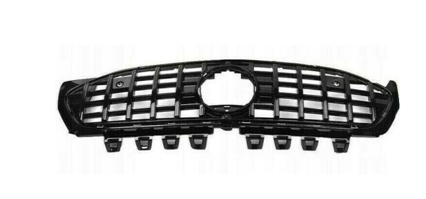 фото №11, Решітка решітка радіатора mercedes cla w118 c118 x118 panamericana amg gtr чорний блиск