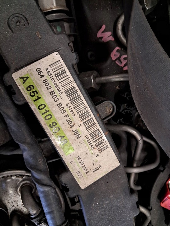 фото №7, Mercedes-benz c клас w204 2.2 cdi двигун комплектний 651 паливна система впорскування