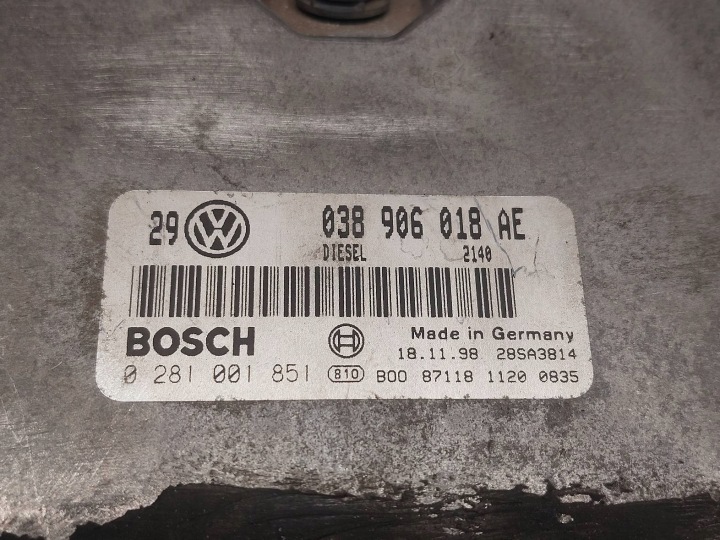 фото №7, Комплект стартовий vw bora i 1.9 tdi 1j0919861b 038906018ae 4b0905851c