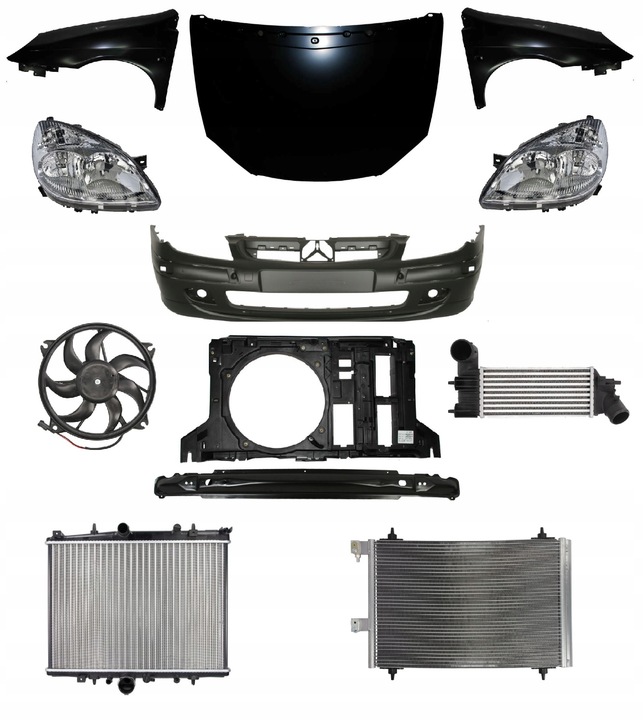 фото №1, Citroen c5 01-04 перед капот лампа крило бампер pas