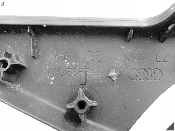 фото №9, Audi a8 s8 4h0 d4 09-17 рестайлинг планка dekor подлокотника зад правая 4h0886744