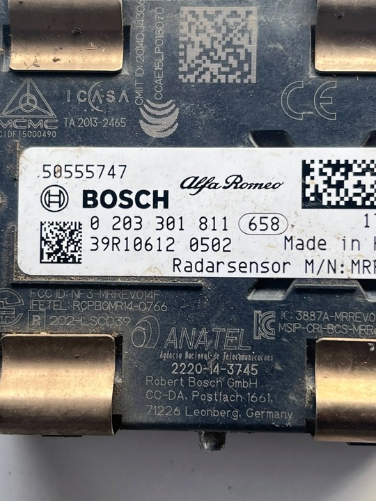 фото №1, Alfa romeo stelvio радар дистроник крепление 2017-