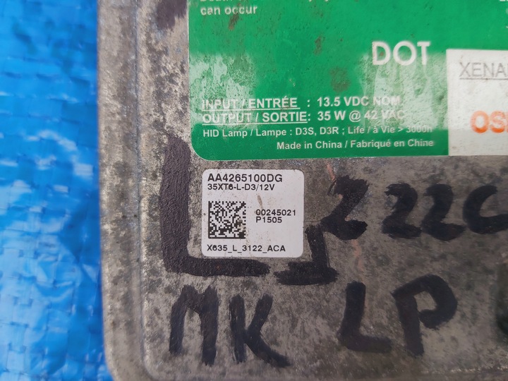 фото №9, Запчастини | mokka a перетворювач фара перед ксенон aa4265100dg