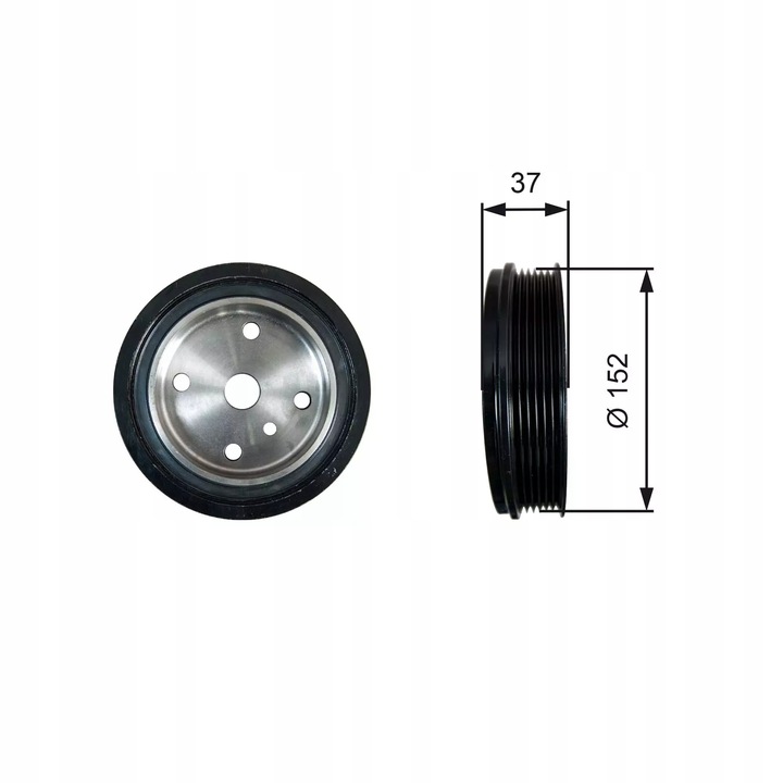 фото №1, Колесо пасове volvo xc70 2.4d 02- tvd1137 gates