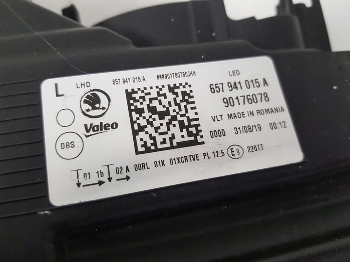 фото №12, Skoda scala лампа права ліва комплект перед crystal lighting ідеальні