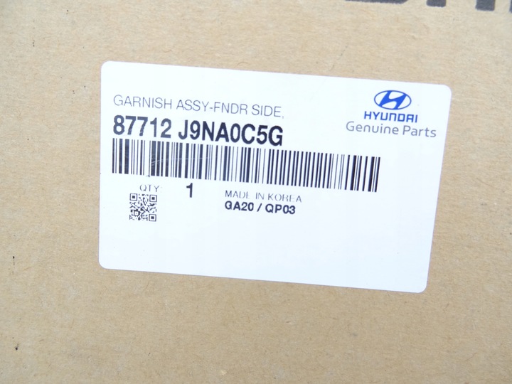 фото №9, Планка крило перед права hyundai kona 87712-j9na0c5g