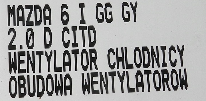 фото №8, Mazda 6 i gg/gy 2.0 citd вентилятор корпус