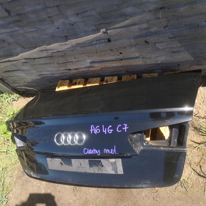 фото №5, A6 4g c7 sedan кришка зад чорна голий