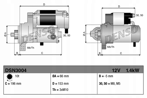 фото №2, Стартер denso do citroen c8 2.0 rfj rfn 2.2 3fz