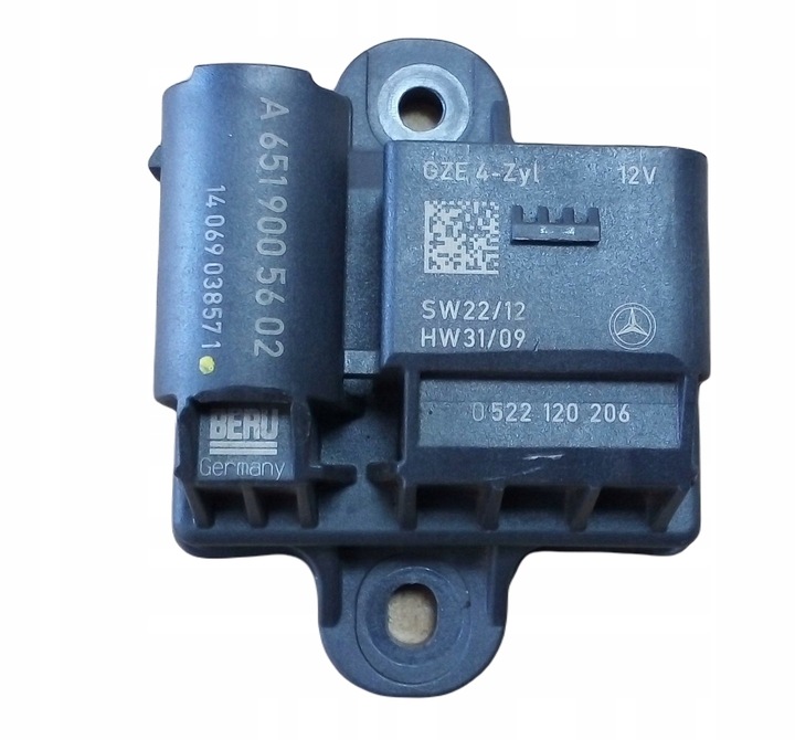 фото №1, Оригінал mercedes реле свічок розжарювання beru