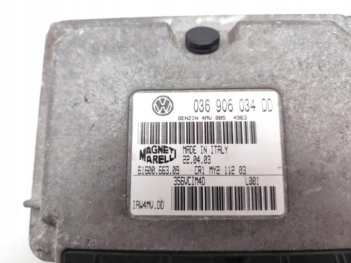 фото №7, Vw polo блок управления  / модуль ecu 1.4 16v бензин 55kw 75 hp 036906034dd 2000