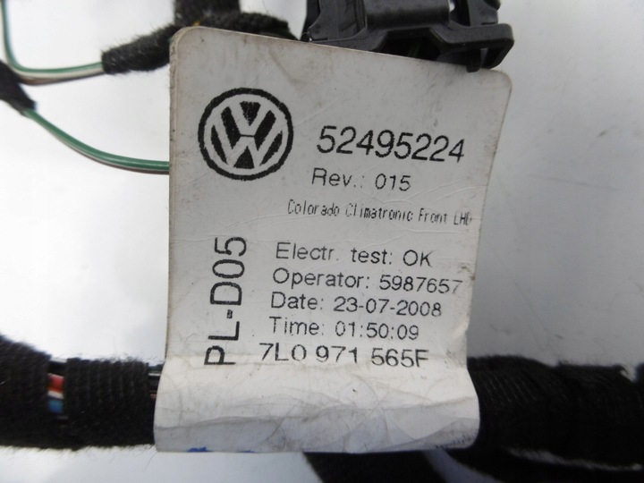 фото №9, Жгут нагревателя вентилятор eu cayenne touareg