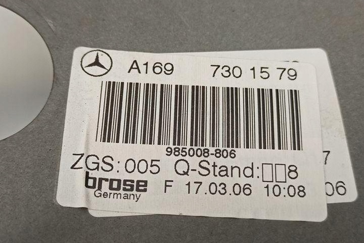 фото №9, Підйомник вікна задніх правих двері mercedes-benz b w245 a1697301579