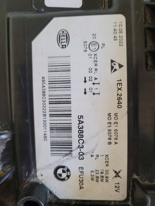 фото №11, Фара ліва повний led ліве bmw 5 g30 g31 рестайлінг lci 5a388c3 оригінал
