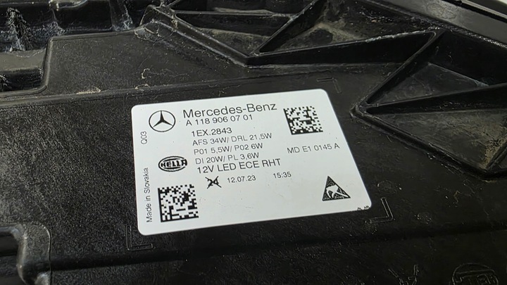 фото №8, Лампа передня ліва mercedes cla рестайлінг w118