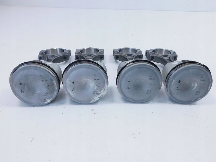 фото №11, 4x поршень шатун saab 9-3 93 ii 2.0t opel vectra c signum