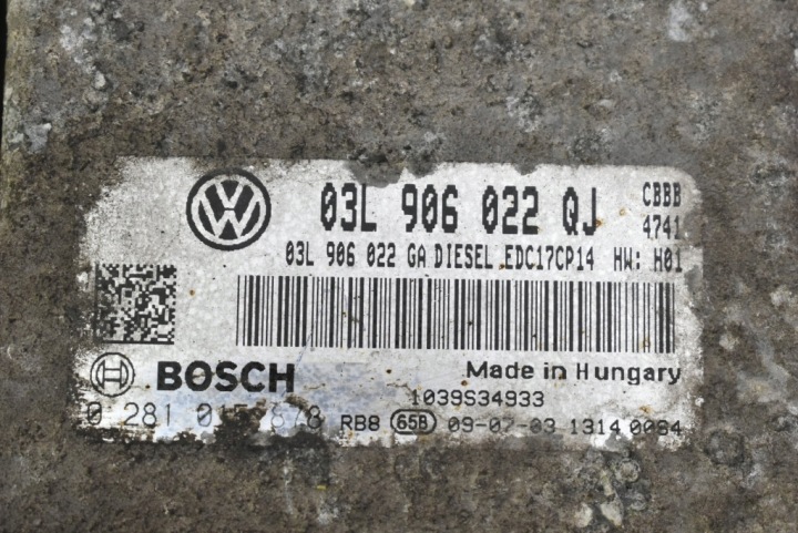 фото №7, Блок керування двигуном (ecu) 03l906022qj 0281015878 skoda superb 2 ii 2.0 tdi 170 km