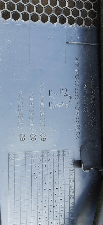 фото №8, Панель під лобовим склом верхній peugeot 308 t9 98008282xt