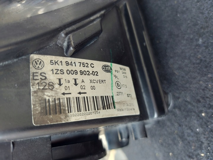 фото №10, Vw golf vi универсал лампа bi-xenon правая комплектная 5k1941752c