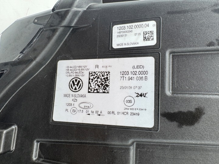 фото №12, Vw multivan transporter t7 7t1 led фара ліва права